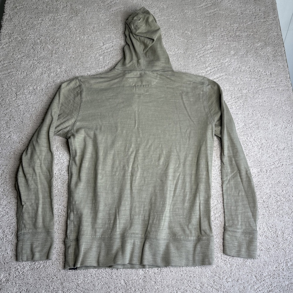 Men's Faherty Small Long Sleeve Pullover Hoodie‎ Lightweight Cotton - Picture 7 of 7